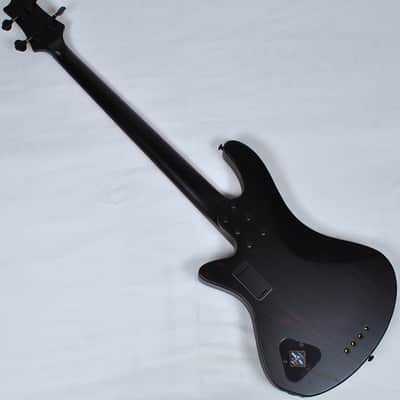 Schecter Signature Sam Bettley Stiletto Electric Bass in Satin Black with Red! With Free Hardcase! image 10