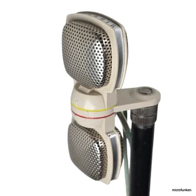 Grundig / Sennheiser GDSM202 60's Vintage Stereo Dynamic Microphone image 2