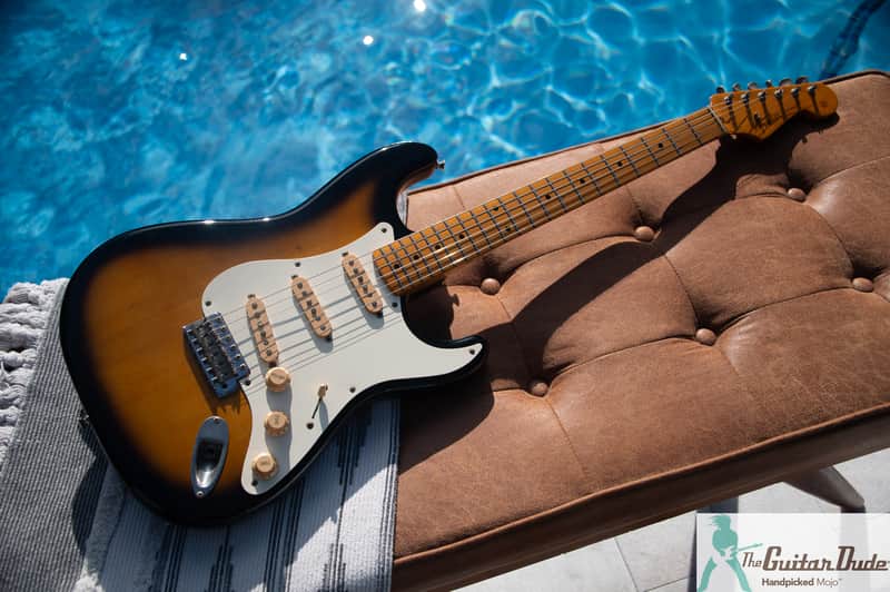 1980's Fender E Serial ST-57 MIJ '57 Stratocaster Reissue circa 1984-1987 - Sunburst - Made in Japan (FujiGen) - Pro Set Up w Perfect Frets/Action/Intonation! image 1