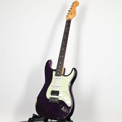 Fender Custom Shop Custom Deluxe Stratocaster w/ Seymour Duncan SH4B Humbucker, Relic/ Closet Classic Hardware- Magenta Sparkle 2026 (R147174) image 12