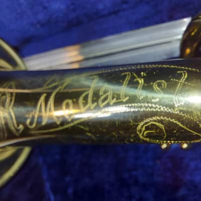 Reynolds Medalist Cornet Brass, USA, with case and mouthpiece image 3