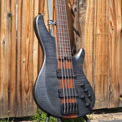 Schecter DIAMOND SERIES Charles Berthoud CB-5 See Thru Black Satin 5-String Electric Bass Guitar (2025) image 5