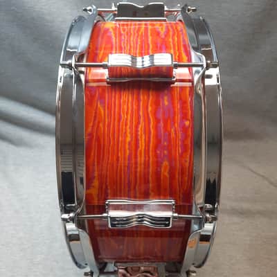 Ludwig USA Legacy Mahogany Jazz Fest 5X14 - Mod Orange image 3
