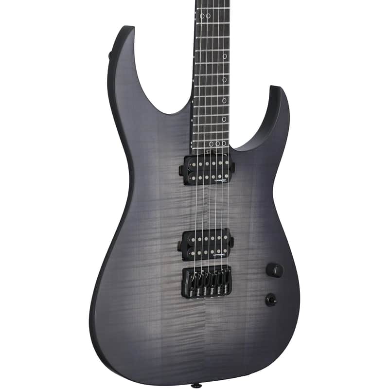 Schecter KM-6 MK-III Keith Merrow Legacy Electric Guitar, Tri-Black Burst image 1