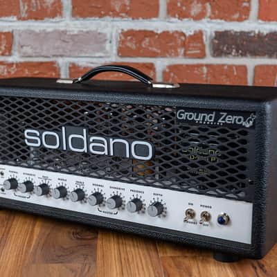 Soldano SLO-100 Head Ground Zero Mod 2020 Black - White Chassis image 4