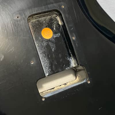 1991 USA Fender American Standard Stratocaster Black Guitar Body 2 Post Tremolo Ready w/ Pickguard image 16