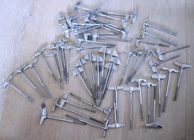 Bass Drum T-Rods Lot of 54 - Vintage image 1