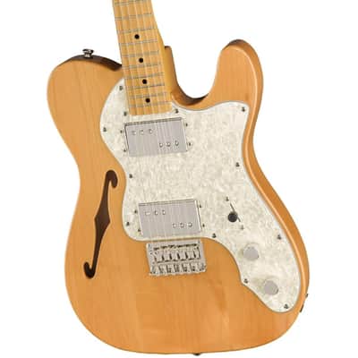 Mint Squier Classic Vibe '70s Telecaster ThinlineÂ®, Maple Fingerboard, Natural - 0374070521 Bundle w/ 12-Pack Guitar Pick and Liquid Audio Polishing Cloth image 4