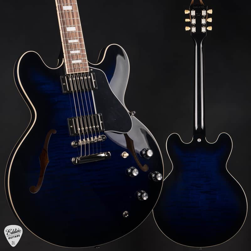 Gibson ES-335 Figured Custom Color Deep Ocean Burst 8.4 #232150205 image 1
