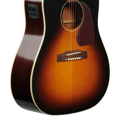 Epiphone J45 EC Acoustic Electric Guitar Aged Vintage Sunburst image 9