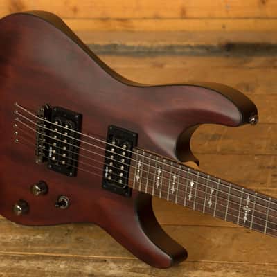Schecter Omen-6 - Rosewood - Walnut Satin image 5