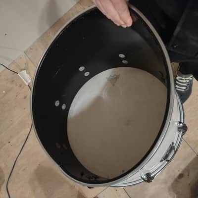 Slingerland 15" Cutaway Marching Tenor Tom Quad - White image 4