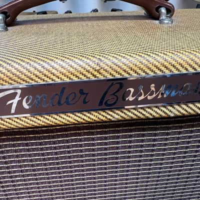 1959 1960 Tweed Fender 5F6-A Bassman 4x10 Combo Amp image 2