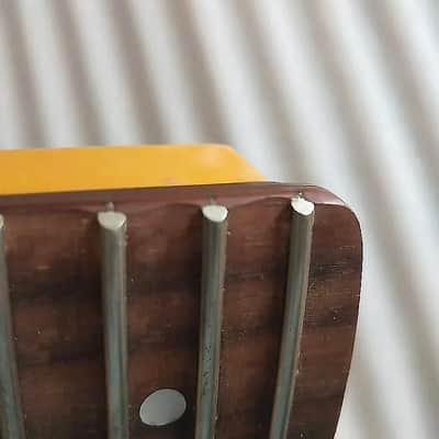 Reversed Head Guitar Strat Style Maple Wood Neck, 22 Frets Rosewood Scalloped Fingerboard Fretboard image 8