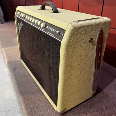 Used Fender Super Sonic 1x12 Guitar Combo Amp Blonde, 60w image 3