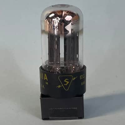 1950s Sylvania 6SN7GTB Vintage Black Plate Chrome Top Preamp Tube! T263 image 2