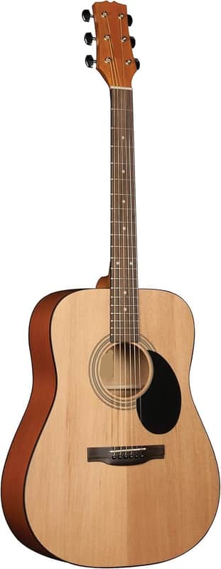 Acoustic Guitar Strings 6, Rosewood Fingerboard, Advanced X Bracing – Full-Size Guitar for Beginners & Others – Natural Finish, Right image 1