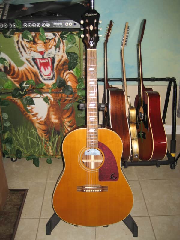 Epiphone Masterbilt Tribute Texan FT79 Acoustic/Electric Guitar~2000 ~ w/Hard Case~Excellent~Fishman image 1
