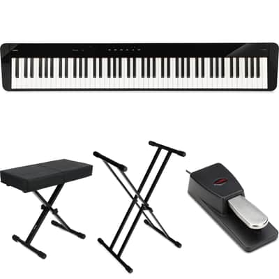 Casio Privia PX-S5000 Digital Piano Essentials Bundle - Black image 1