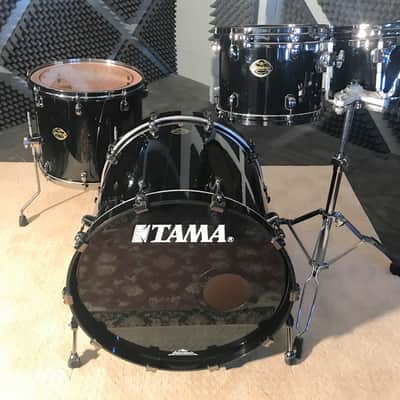 Tama Starclassic Maple 10, 12, 16, 22 Piano Black Drum Set w/Cases Made In Japan image 2