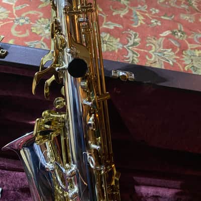 Jupiter Artist Model JAS-869 Alto Saxophone...Silver & Gold w Sterling Neck image 9