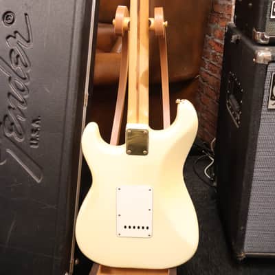 Fender 1980 The Strat Olympic White Gold Hardware OHSC image 5
