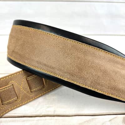 Walker and Williams C-22 Distressed Dark Brown Double Padded Premium Soft Leather Strap image 5