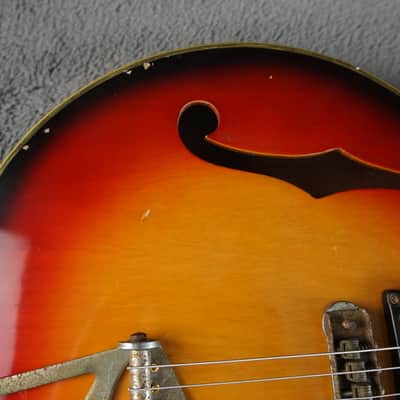 Firstman Semi Hollow Body 1960s rare - Sunburst Japan image 7