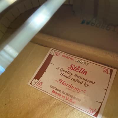 Harmony Stella H6137 Parlor Guitar- circa 1970’s image 6