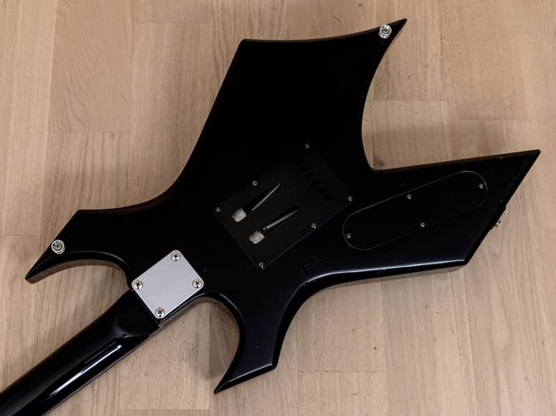 1986 BC Rich Warlock Vintage Electric Guitar Black w/ Floyd Rose