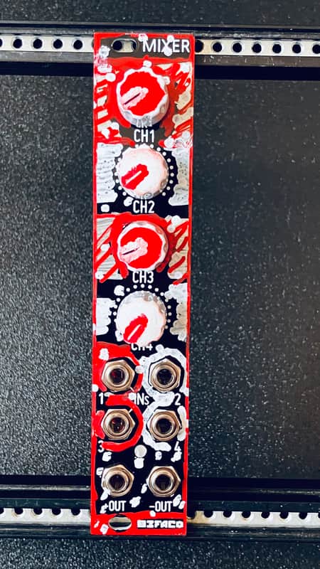 Befaco Mixer Eurorack Synthesizer Module 2010 - Present - Red and White image 1