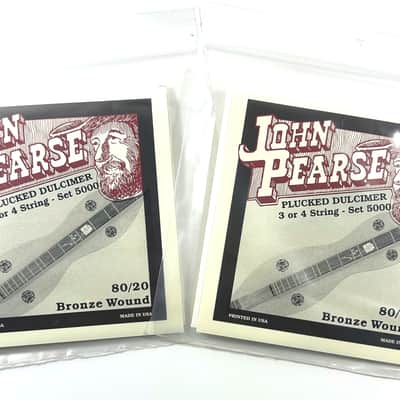 John Pearse Dulcimer Strings 2 Sets 4 String 09-10-12-23w