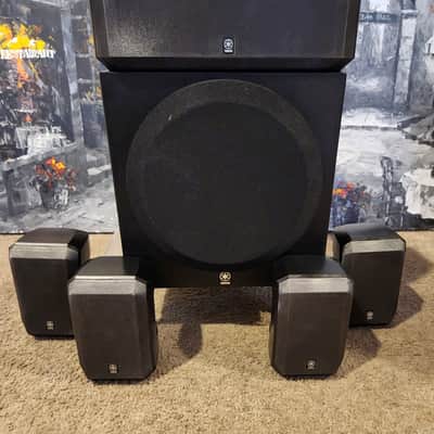 Yamaha Yamaha full 5.1 speaker package 90s - Black image 1