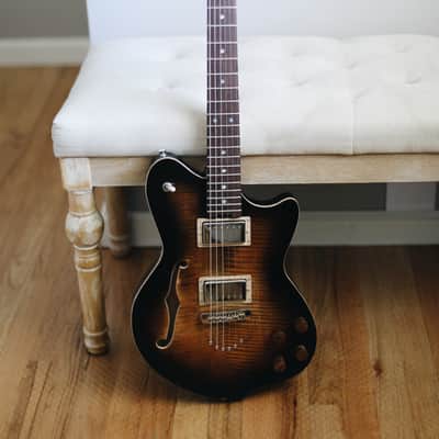 Luxe Procella - Tobacco Burst - Premium Handcrafted Semi-hollow Offset Guitar w/ Lambertones Pickups image 13