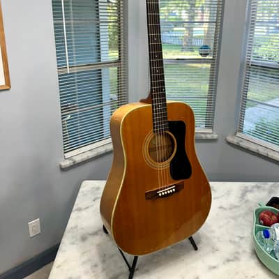 1973 Guild D-44M Solid Maple, Fresh Neck Reset, Bob Colosi Equipped image 2