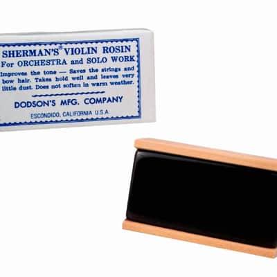Sherman's Violin Rosin - Fine Quality 30gm Cake in Well-Finished Wood Tray - Orchestra & Solo Work image 1