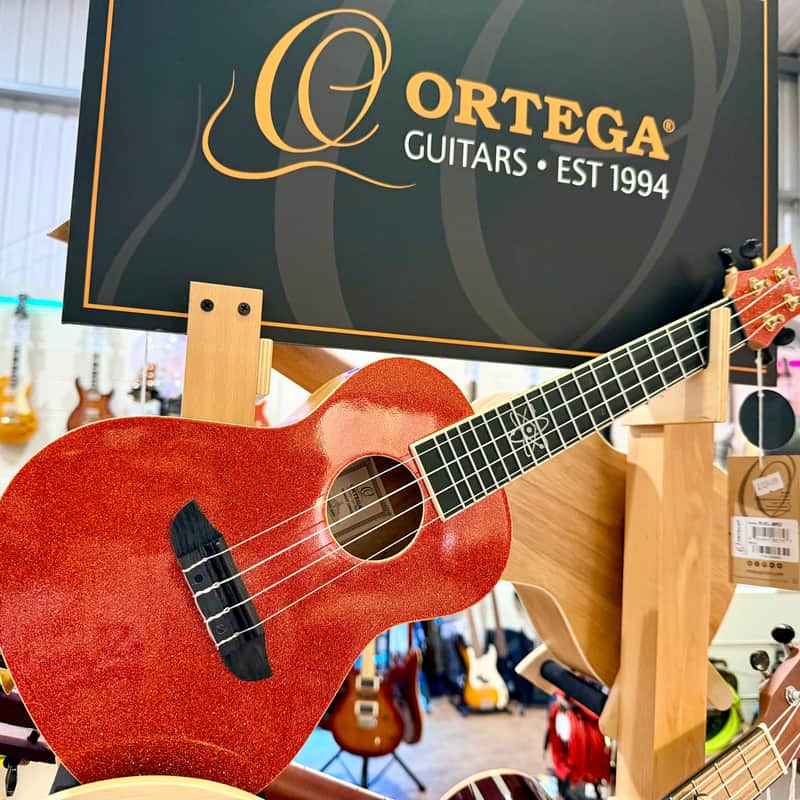 2025 Ortega Element Ukelele Metallic Red Sparkle