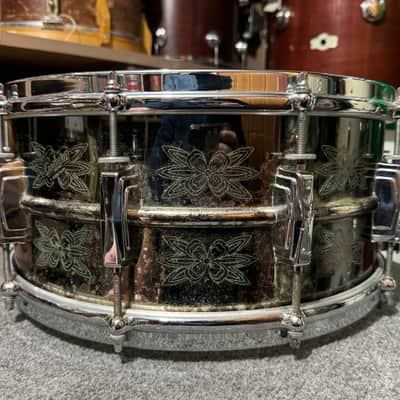 Ludwig Engraved Black Beauty Snare Drum 1976-1983 image 5