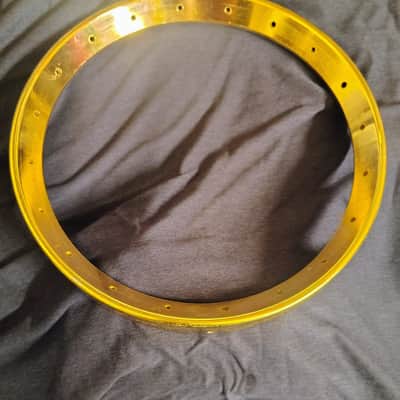 Mastertone A 11" gold plated,20 hole, flathead tone ring. - Gold image 3