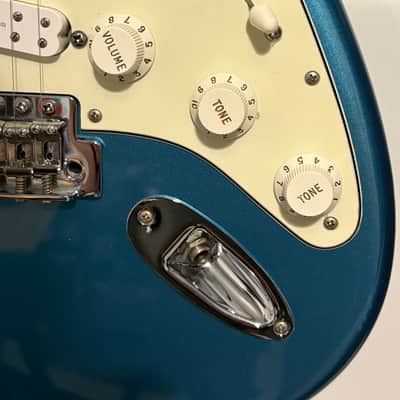 2014 Fender Standard Stratocaster in Lake Placid Blue with upgrades - see description image 11