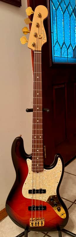 Fender 50th Anniversary Jazz Bass 1995-96 - Flame Maple Anniversary Burst image 1
