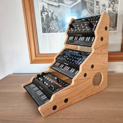 Behringer  Pro VS Phara O JT Mini synthesizer wooden Oak Veneered MDF triple stand Pro VS Phara O JT Mini image 5