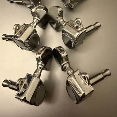 Takamine 3+3 tuners for Acoustic guitar [New old stock] 1970s - Chrome image 4