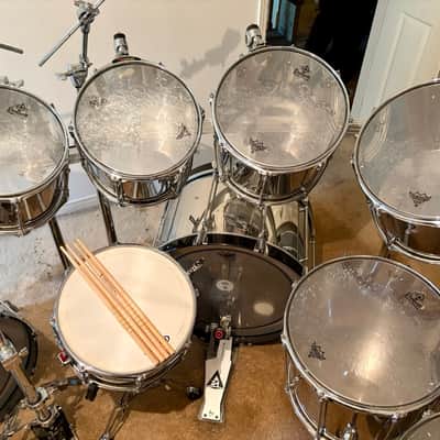 Dunnett Classic Drums 14 Piece Custom Stainless Steel Kit image 5