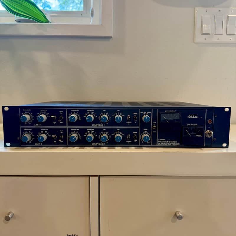 Stam Audio SA-609 MK2 Rackmount Stereo Diode-Bridge Compressor 2022 - 2024 - Blue image 1
