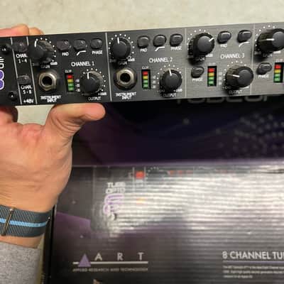ART TUBEOPTO 8-Channel Rackmount Microphone Preamp with ADAT 2010 - Present - Black image 1