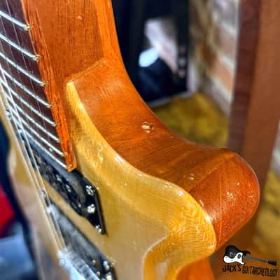 Forbus M-Series Single Cut Electric Guitar w/HSC (2000s - Natural Lacewood) image 11