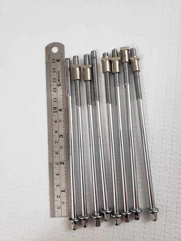 Made In Japan Floor Tom Tension Rods 1960s ..8 In Total.. image 1
