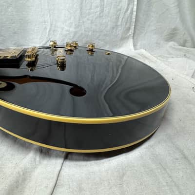 Yamaha Super Axe SA-2100 SA2100 Semi-Hollowbody Guitar with Epiphone Case - MIJ Made In Japan - Black image 19