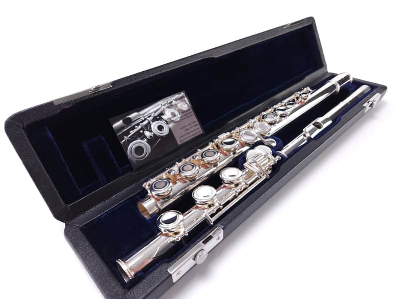 Samperi Silver Pinnacle by Haynes Amadeus Makers Pre-Pro Flute Open Hole B Foot NEW image 1